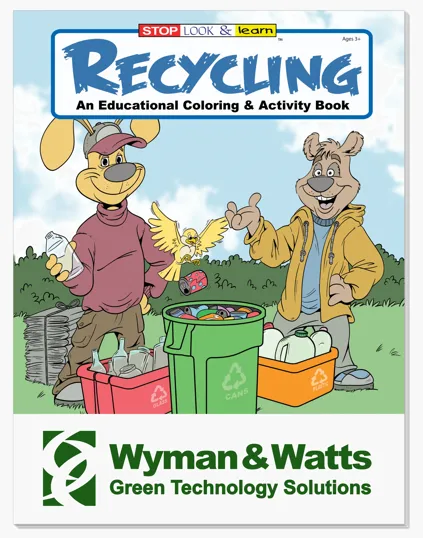Recycling Coloring Book, 16 Pages — view 2