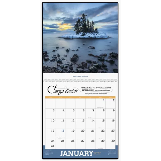Triumph® Calendars Beautiful America Wall Calendar, 12 x 25 in. — view 4