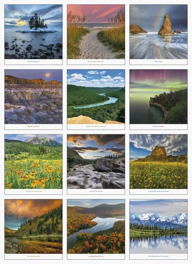 Triumph® Calendars Beautiful America Wall Calendar, 12 x 25 in. — view 2