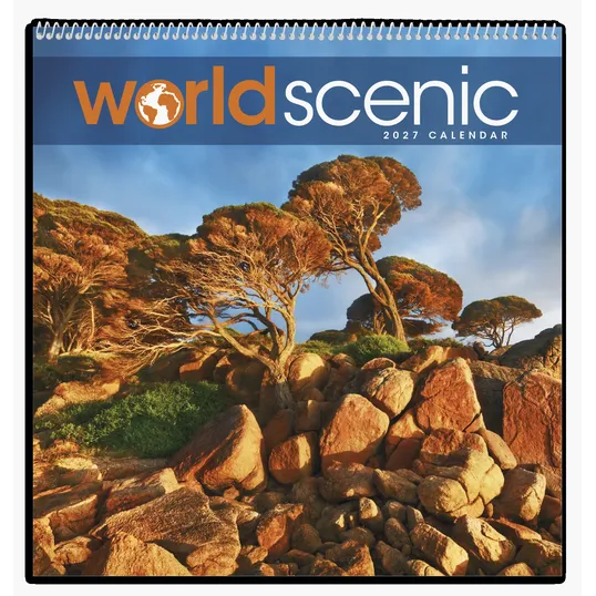 Triumph® Calendars World Scenic Wall Calendar, 12 x 25 in. — view 3