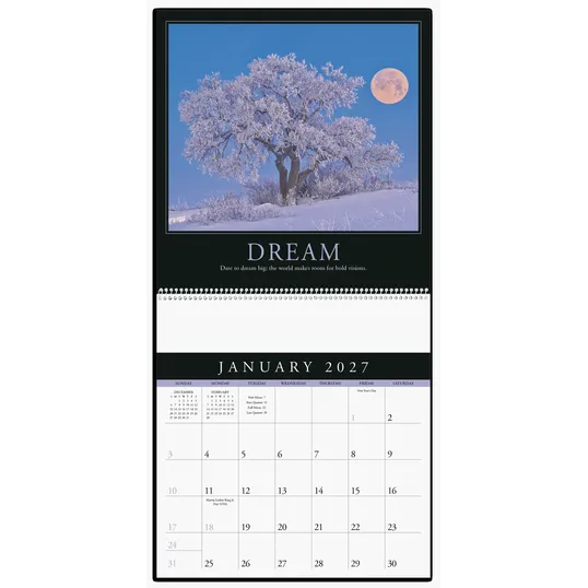 Triumph® Calendars Motivations Wall Calendar, 12 x 25 in. — view 4