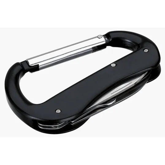 Multi-Tool Carabiner with Pocket Knife, Scissors, and Screwdriver