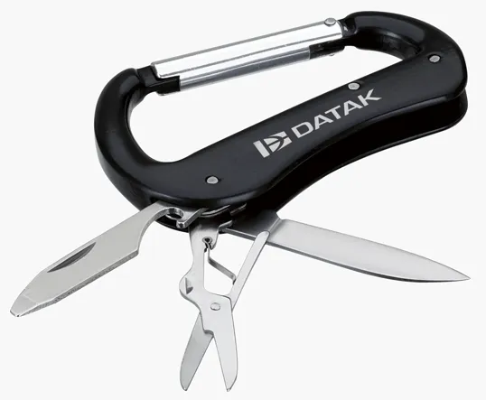 Multi-Tool Carabiner with Pocket Knife, Scissors, and Screwdriver — view 4