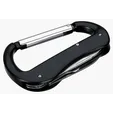 Multi-Tool Carabiner with Pocket Knife, Scissors, and Screwdriver