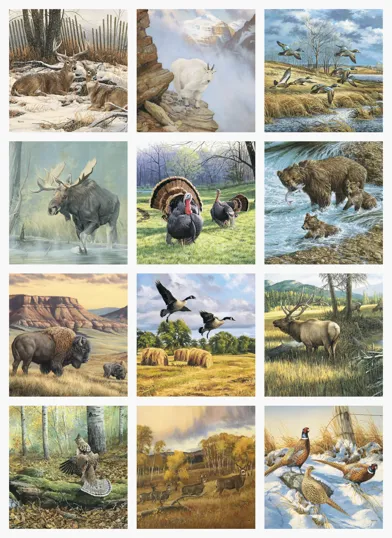 Triumph® Calendars Wildlife Art Wall Calendar — view 2