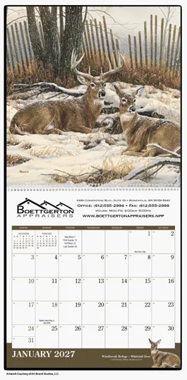 Triumph® Calendars Wildlife Art Wall Calendar — view 3
