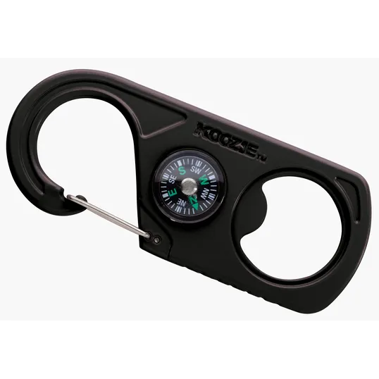 Koozie® 2-in-1 Carabiner with Compass and Bottle Opener — view 2