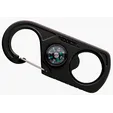 Koozie® 2-in-1 Carabiner with Compass and Bottle Opener — view 2