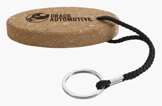 Buoy Oval Cork Keychain — view 5