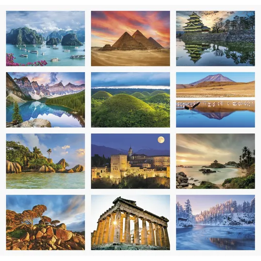 Triumph® Calendars World Scenic Wall Calendar — view 3