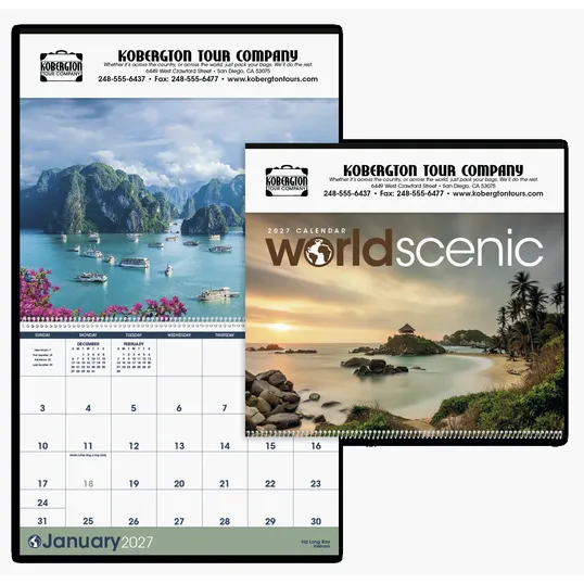 Triumph® Calendars World Scenic Wall Calendar