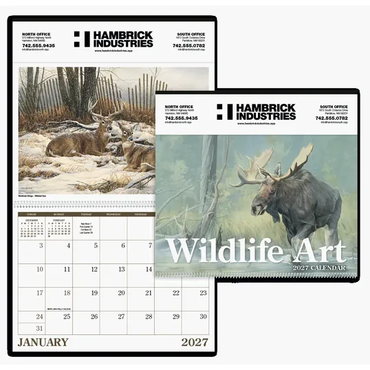 Triumph® Calendars Wildlife Art Wall Calendar — view 2