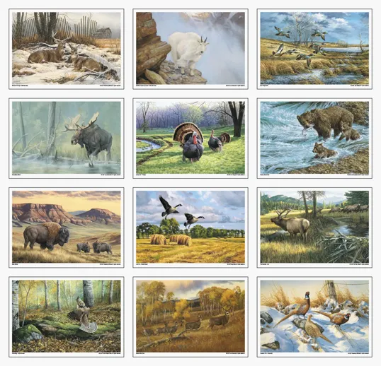 Triumph® Calendars Wildlife Art Wall Calendar