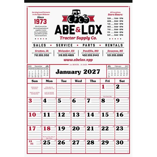 Skinner & Kennedy® Commercial 12-Sheet Calendar — view 6
