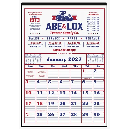 Skinner & Kennedy® Commercial 12-Sheet Calendar — view 3