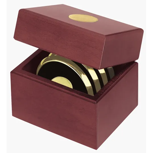 JAFFA® Four Coasters with Solid Cherry Chest — view 9