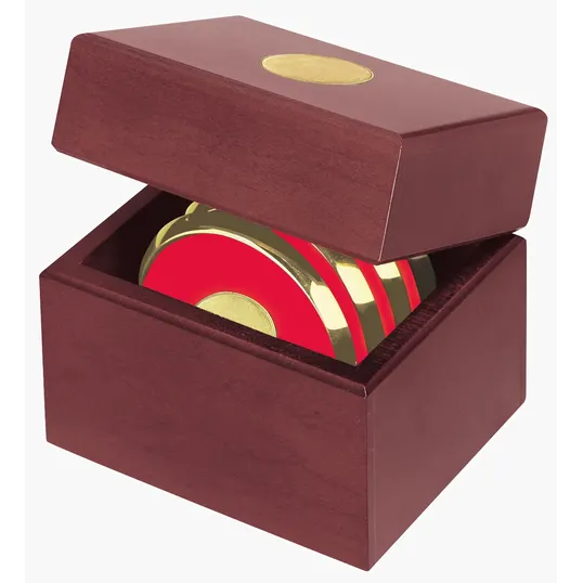 JAFFA® Four Coasters with Solid Cherry Chest — view 5