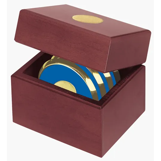 JAFFA® Four Coasters with Solid Cherry Chest — view 6