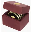 JAFFA® Four Coasters with Solid Cherry Chest — view 9