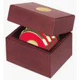 JAFFA® Four Coasters with Solid Cherry Chest — view 5