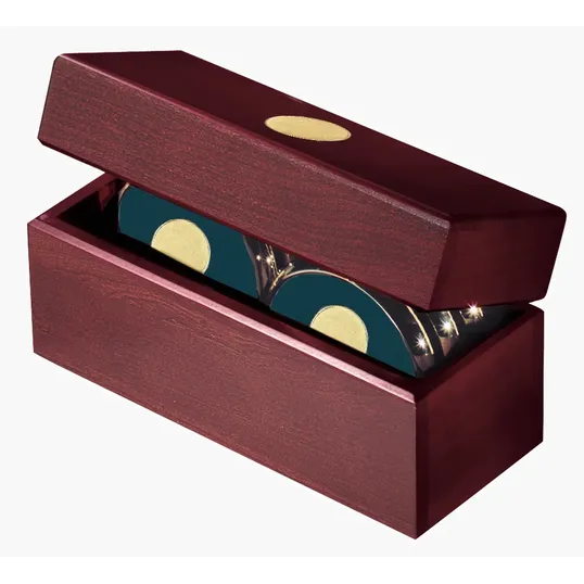 JAFFA® Six Coasters with Solid Cherry Chest — view 4