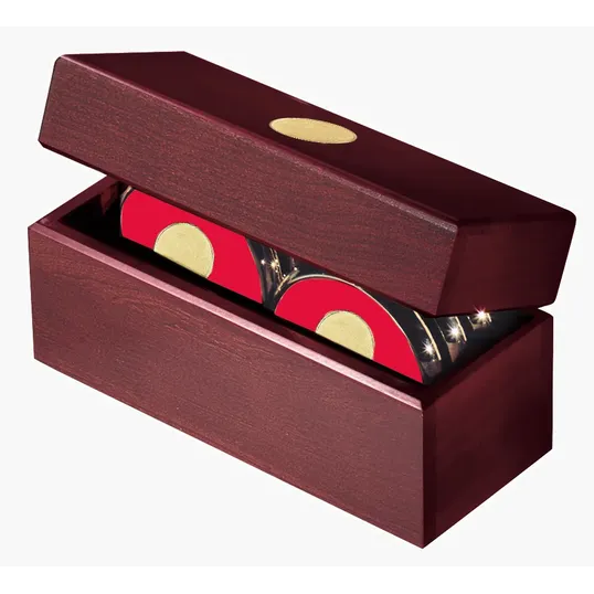 JAFFA® Six Coasters with Solid Cherry Chest — view 5