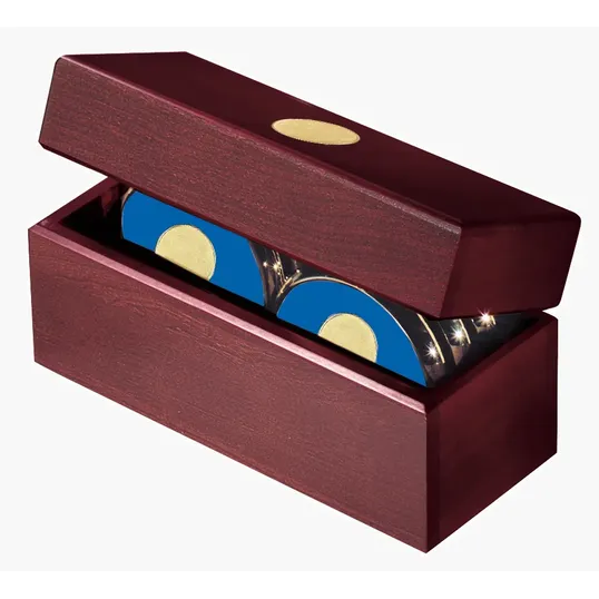 JAFFA® Six Coasters with Solid Cherry Chest — view 6