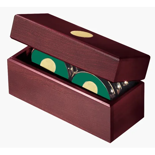 JAFFA® Six Coasters with Solid Cherry Chest — view 3