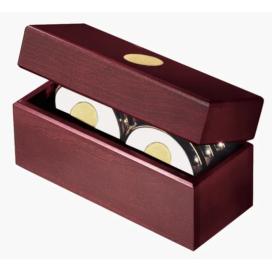 JAFFA® Six Coasters with Solid Cherry Chest — view 8