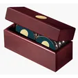 JAFFA® Six Coasters with Solid Cherry Chest — view 4