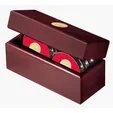 JAFFA® Six Coasters with Solid Cherry Chest — view 5