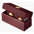 JAFFA® Six Coasters with Solid Cherry Chest — view 2