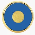 JAFFA® Round Brass Coaster with Leather Face and Cork Back — view 7