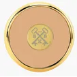 JAFFA® Round Brass Coaster with Leather Face and Cork Back — view 25