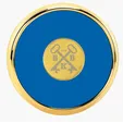 JAFFA® Round Brass Coaster with Leather Face and Cork Back — view 23