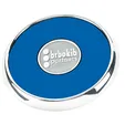 JAFFA® Round Zinc Coaster with Leather Face and Cork Back — view 17