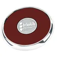 JAFFA® Round Zinc Coaster with Leather Face and Cork Back — view 14