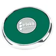 JAFFA® Round Zinc Coaster with Leather Face and Cork Back — view 15