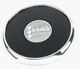 JAFFA® Round Zinc Coaster with Leather Face and Cork Back — view 13