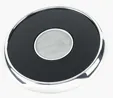 JAFFA® Round Zinc Coaster with Leather Face and Cork Back — view 9
