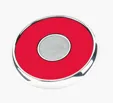 JAFFA® Round Zinc Coaster with Leather Face and Cork Back — view 5