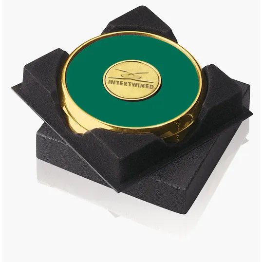 JAFFA® Two Coasters in Deluxe Black Flocked Gift Box — view 6