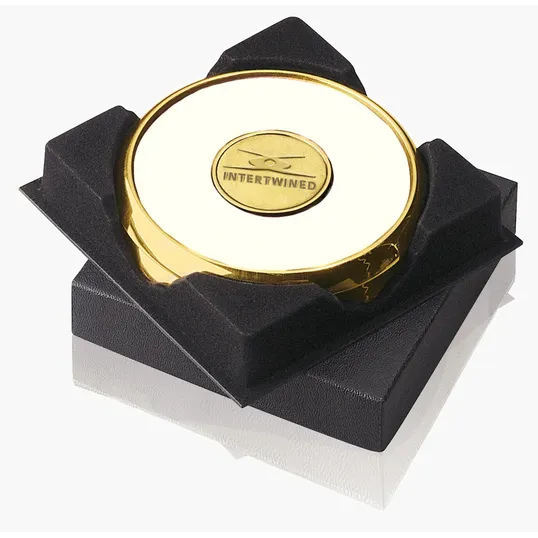 JAFFA® Two Coasters in Deluxe Black Flocked Gift Box — view 17
