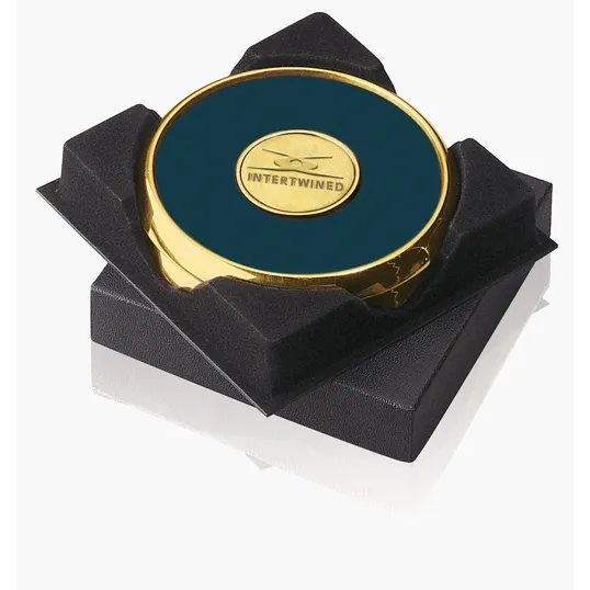JAFFA® Two Coasters in Deluxe Black Flocked Gift Box — view 8