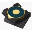 JAFFA® Two Coasters in Deluxe Black Flocked Gift Box — view 7