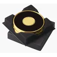 JAFFA® Two Coasters in Deluxe Black Flocked Gift Box — view 15