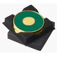 JAFFA® Two Coasters in Deluxe Black Flocked Gift Box — view 5