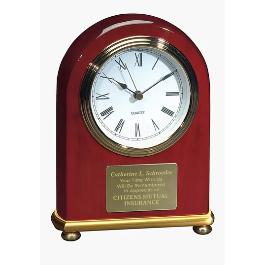 JAFFA® Rosewood Arch Clock — view 2
