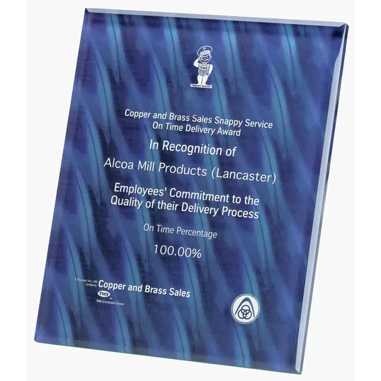 JAFFA® Trillinnium Award Plaque, 8" x 10" Jade Glass — view 9