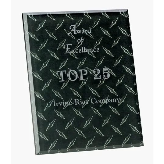JAFFA® Trillinnium Award Plaque, 8" x 10" Jade Glass — view 8